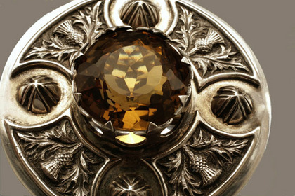 Scottish Silver Kilt Sash Brooch